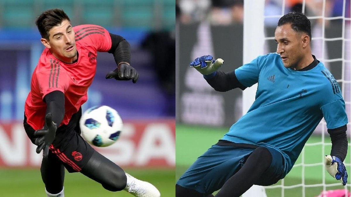 Thibaut Courtois dan Keylor Navas bersaing untuk posisi kiper utama Real Madrid. (Foto: Getty Images)