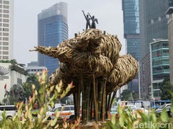 Bambu di Bundaran HI Dibongkar Usai 11 Bulan, NasDem: Pemborosan!