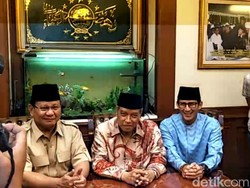 Bertemu PBNU, Prabowo-Sandiaga Bahas Masalah Kemiskinan