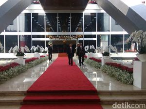 Cantiknya Lobi Gedung Nusantara Saat Sidang Tahunan MPR-DPR