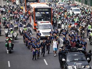 Obor Asian Games 2018 Tiba di Jakarta Pusat