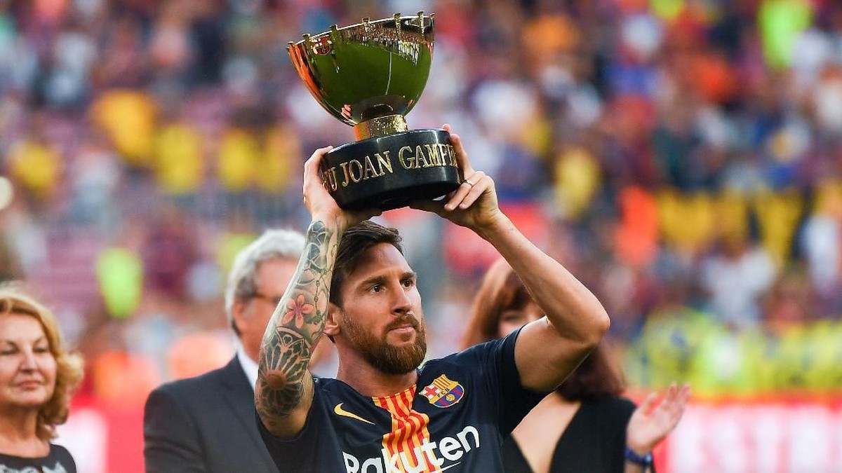 Barcelona menghadapi Arsenal memperebutkan trofi Joan Gamper (David Ramos/Getty Images)