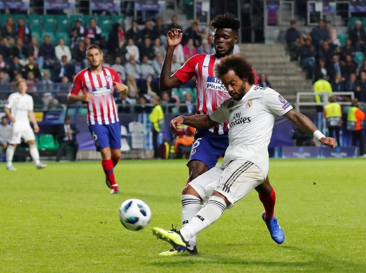 Pemain Real Madrid, Marcelo. (Foto: Maxim Shemetov/Reuters)