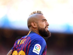Arturo Vidal menjadi salah satu pemain anyar Barcelona yang tampil. Ini merupakan laga kedua gelandang Chile itu setelah bermain sebagai pemain pengganti dalam kemenangan Barca atas Sevilla di Piala Super Spanyol 2-1. Melawan Boca, Vidal dimainkan sebagai starter sebelum digantikan di paruh babak oleh Rafinha. (Foto: David Ramos/Getty Images).