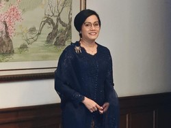 Cantik dan Anggun Sri Mulyani Berkebaya Biru di Sidang Tahunan MPR 2018