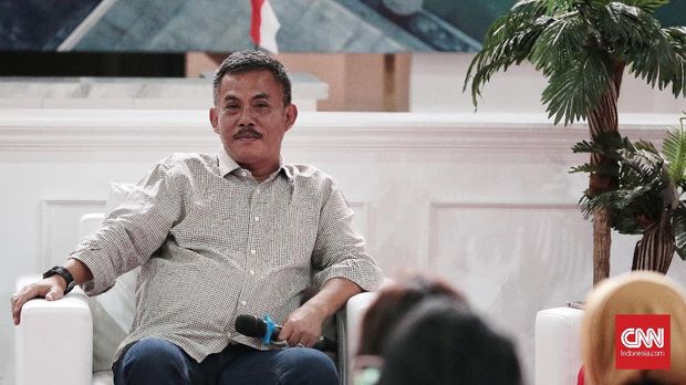 Ketua DPRD DKI Prasetio Edi Marsudi, di gedung Filateli, Jakarta, 16 Agustus.