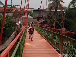 Pengganti Jembatan Indiana Jones di Jagakarsa Sudah Jadi
