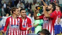 Kemenangan atas Madrid pun makin mempertebal kepercayaan diri Atletico menjelang musim baru bergulir akhir pekan ini. Bisakah Atletico jadi penantang serius Barcelona? (Maxim Shemetov/REUTERS)