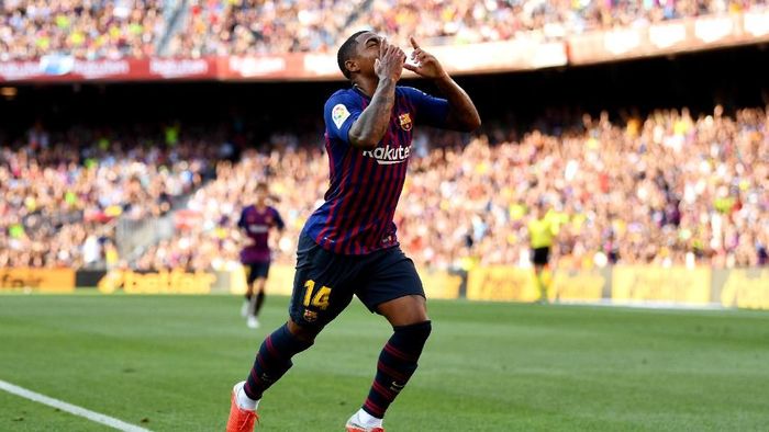Malcom mencetak gol di Camp Nou saat Barcelona mengalahkan Boca Juniors (Foto: David Ramos/Getty Images) Malcom mencetak gol di Camp Nou saat Barcelona mengalahkan Boca Juniors (Foto: David Ramos/Getty Images)