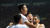 Beto sudah mencetak tiga gol dari dua penampilannya di fase grup Asian Games 2018 ini. Satu gol dibuatnya ke gawang Taiwan pada laga pertama. (INASGOC/Hery Sudewo/Sup/18)