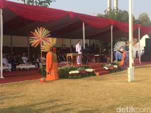 Anies Baswedan Pimpin Upacara HUT RI ke-73 di Lapangan Banteng