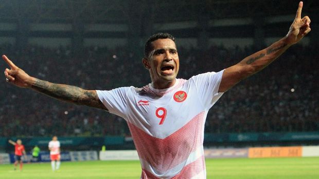 Striker Timnas Indonesia U-23, Alberto Goncalves, sudah mencetak tiga gol di Asian Games 2018. (