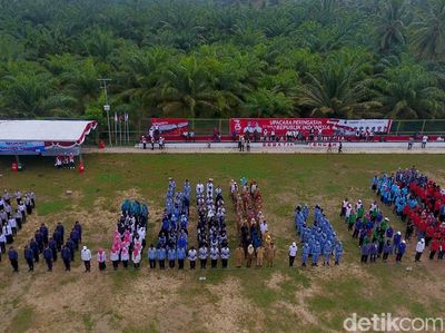 Antusias Masyarakat di Tapal Batas Indonesia-Malaysia Rayakan HUT RI