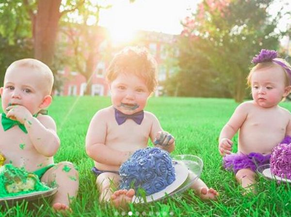 Gemas Banget! Ketika 6 Bayi Lakukan Cake Smash dengan Tema Pelangi