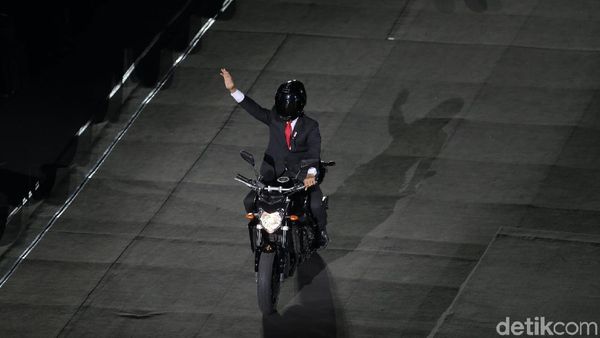 Spektakulernya Opening Asian Games: Jokowi Naik Moge, 2 Korea Bersatu