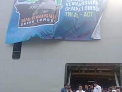 Bawa 850 Ton Logistik, Kapal Kemanusiaan Lombok Mulai berlayar
