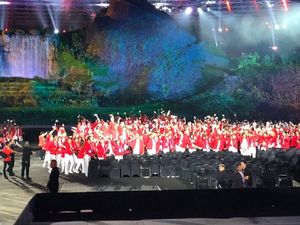 Pengibaran Bendera Lengkapi Opening Ceremony Asian Games 2018