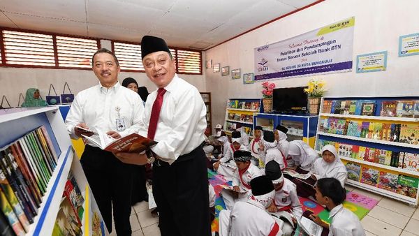 BTN Dirikan Taman Bacaan di 5 Sekolah Dasar di Bengkulu