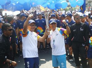 Bank Mandiri Ikut Semarakan Pawai Obor Asian Games