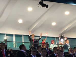 Teriakan Jokowi di Pembukaan Asian Games 2018