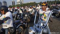 Ratusan Moge Kawal Obor Asian Games