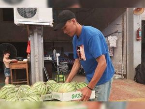 Inspiratif! Remaja Ini Berjuang Jual 35.000 Kg Semangka Demi Biaya Kuliah