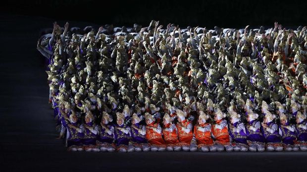 Tari Saman yang jadi dipertunjukkan di awal upacara pembukaan Asian Games 2018.