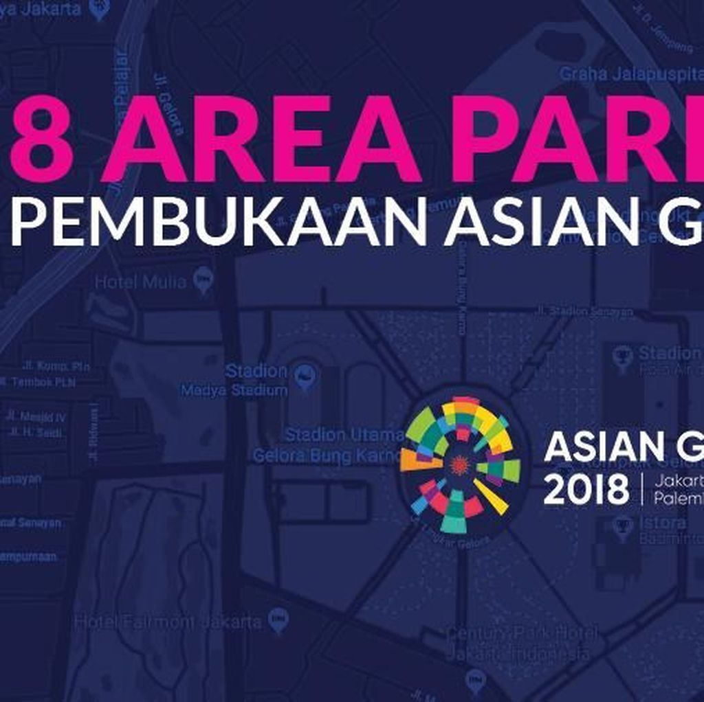 Bawa Mobil Pribadi ke Asian Games, Parkirlah di 8 Area Ini