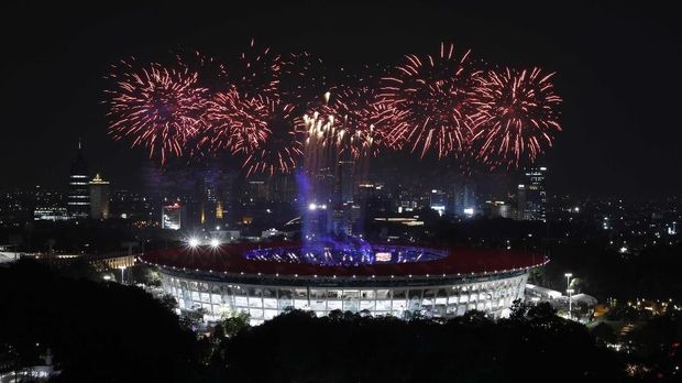 Upacara Pembukaan tanda dimulainya Asian Games 2018.
