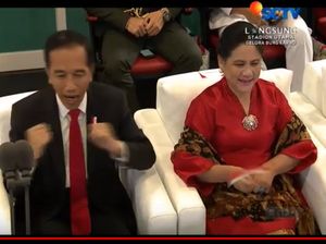 Via Vallen Nyanyi di Opening Asian Games, Jokowi Goyang Dayung Via Vallen Nyanyi di Opening Asian Games, Jokowi Goyang Dayung