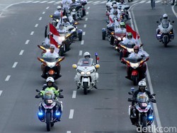 Tak Melulu Ngebut, Konvoi Moge Juga Bisa Pelan