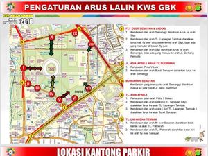 Penonton Asian Games Keluhkan Informasi Parkir Minim