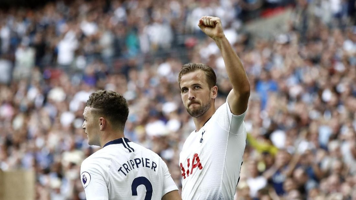 Harry Kane mengakhiri kutukan Agustus. (Foto: Julian Finney/Getty Images)