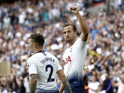 Kane sebelumnya melalui 14 laga Premier League di bulan Agustus tanpa sekali pun berhasil menjebol gawang lawan. Foto: Julian Finney/Getty Images
