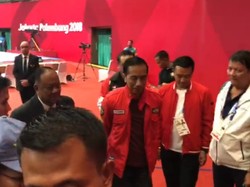 Jokowi Nonton Pertandingan Taekwondo Asian Games