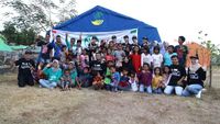 Foto: Momen Manis Puteri Indonesia Hibur Anak-anak Korban Gempa Lombok 