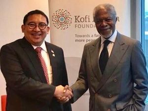 Ucapkan Belasungkawa, Fadli Zon Unggah Foto Bersama Kofi Annan Ucapkan Belasungkawa, Fadli Zon Unggah Foto Bersama Kofi Annan