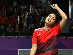 Kejutan! Gregoria Tundukkan Tunggal Pertama Korsel