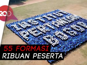 Kece! Mahasiswa Baru IPB Pecahkan Rekor 3D Formasi Tingkat Dunia