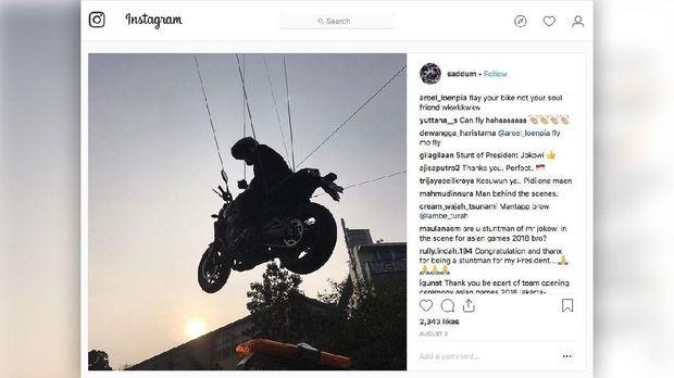 Saddum So, Stuntman pengganti Jokowi asal negeri gajah, Thailand.