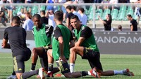 Laga dengan Chievo menjadi pertandingan kompetitif pertama Ronaldo bersama Bianconeri. Dia sebelumnya sudah tampil dalam pertandingan ujicoba dengan tim junior Juventus (REUTERS/Alberto Lingria)