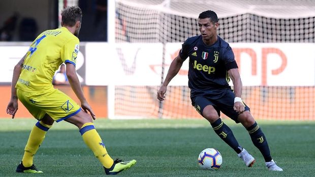 Cristiano Ronaldo belum mampu mencetak gol dari tiga laga bersama Juventus.