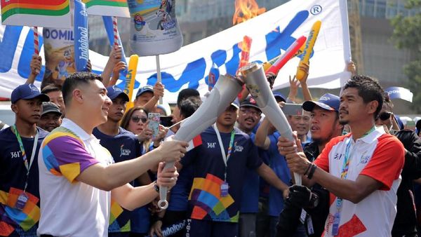 Jelang Puncak Torch Relay di Jakarta