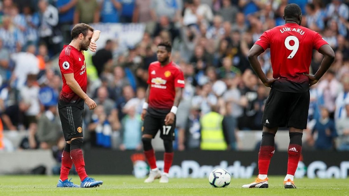Manchester United kalah 2-3 dari Brighton di pekan kedua Premier League. (Foto: David Klein/Reuters)