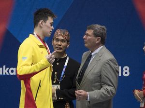 Ekspresi Atlet China Saat Bendera Negaranya Jatuh di Asian Games