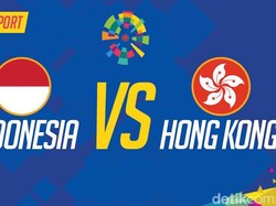 Live Report Asian Games 2018: Indonesia vs Hong Kong