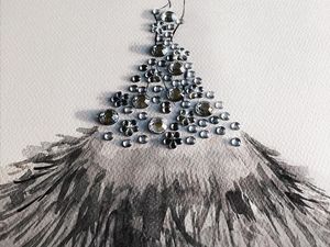 Keren! Pria Ini Ciptakan Sketsa Gaun Indah dari Tetesan Air