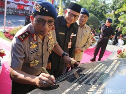 Teatrikal Perjuangan M Yasin di Peresmian Monumen Perjuangan Polri
