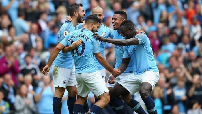 Manchester City memulai Premier League 2018/2019 dengan memimpin klasemen. (Foto: Alex Livesey/Getty Images) Manchester City memulai Premier League 2018/2019 dengan memimpin klasemen. (Foto: Alex Livesey/Getty Images)