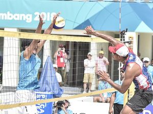 Voli Pantai Putra Indonesia Menang Mudah Atas Hong Kong